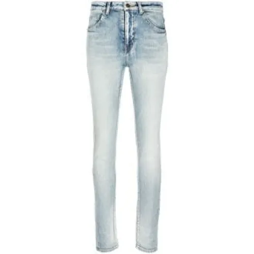 Saint Laurent , Fashionista Skinny Jeans ,Blue female, Sizes: