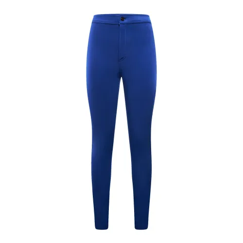 Saint Laurent , High-Waist Skinny Trousers, Italian Style ,Blue female, Sizes: