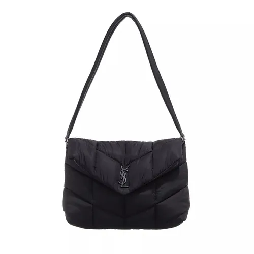 Saint Laurent Hobo Bags - Messenger Bag Puffer Shoulder Bag - black - Hobo Bags for ladies