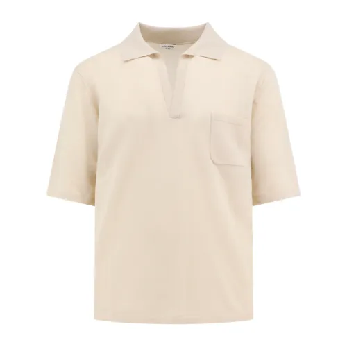 Saint Laurent , Men's Clothing T-Shirts & Polos Beige Ss24 ,Beige male, Sizes: