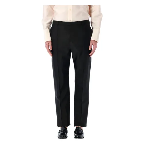 Saint Laurent , Mens Clothing Trousers Black Ss24 ,Black male, Sizes:
