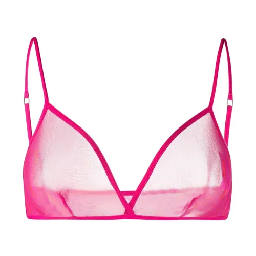 Saint Laurent , Monogram Bra, Elevate Your Lingerie Collection ,Pink female, Sizes: