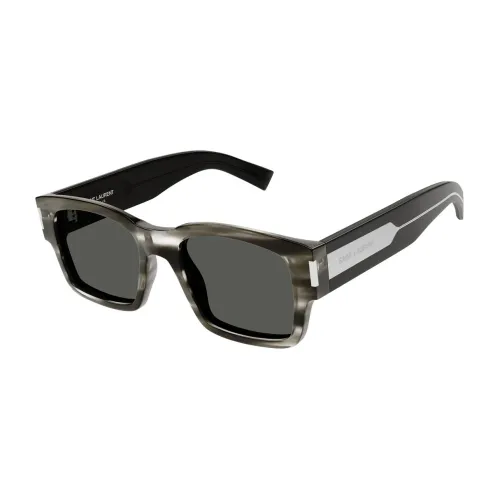 Saint Laurent , New Wave Large Sunglasses ,Gray male, Sizes: