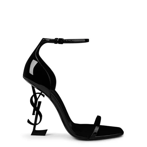 SAINT LAURENT Opyum Heeled Sandals - Black