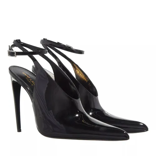 Saint Laurent Pumps & High Heels - Kendall Patent Leather Slingback Pumps - black - Pumps & High Heels for ladies