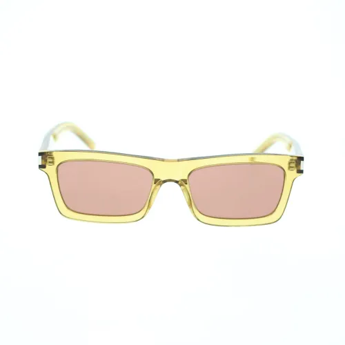 Saint Laurent , Rectangular Sunglasses SL 461 Betty ,Yellow female, Sizes: