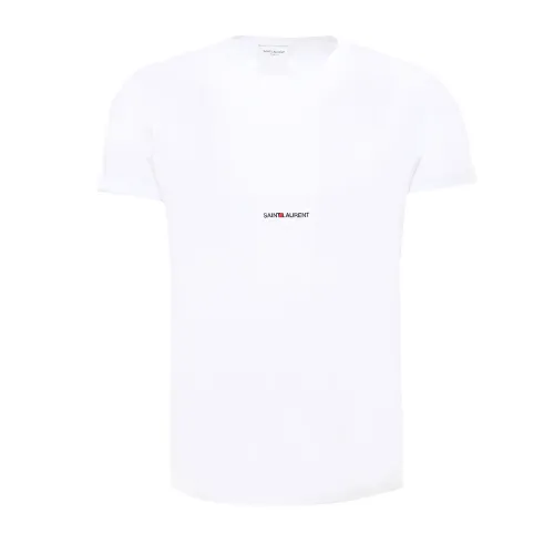 Saint Laurent , Rive Gauche T-Shirt ,White male, Sizes: