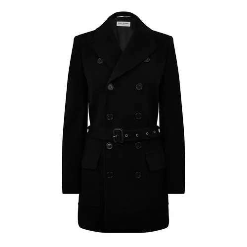 SAINT LAURENT Saharienne Wool Jersey Jacket - Black