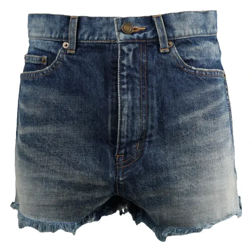 Saint Laurent , Short Jeans ,Blue female, Sizes: