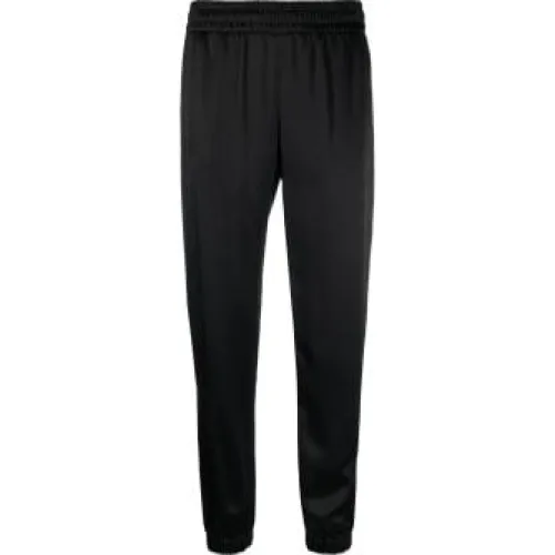 Saint Laurent , Silk Jogger Pants, Comfortable and Stylish ,Black female, Sizes: