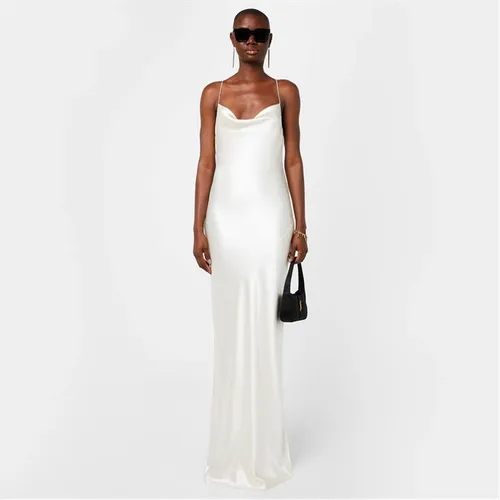 Saint Laurent Silk Maxi Dress - White