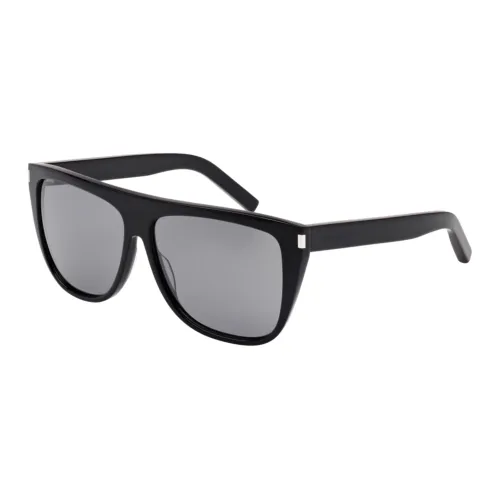 Saint Laurent , SL 1 Sunglasses, Black/Grey Silver ,Black unisex, Sizes: