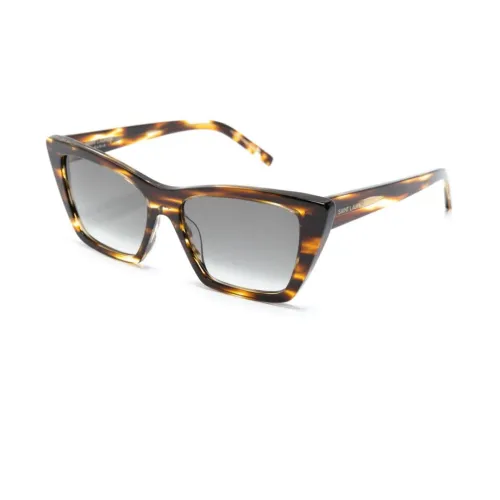 Saint Laurent , SL 276 Mica 044 Sunglasses ,Brown female, Sizes: