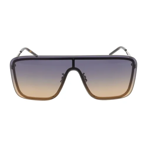 Saint Laurent , SL 364 Mask Sunglasses ,Gray unisex, Sizes: ONE