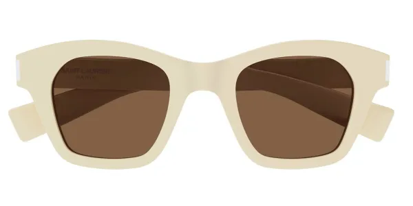 Saint Laurent SL 592 004 Men's Sunglasses White Size 47