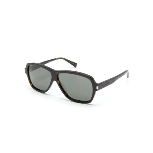 Saint Laurent , SL 609 Carolyn 002 Sunglasses ,Brown male, Sizes: