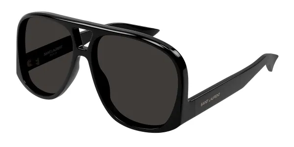 Saint Laurent SL 652/F SOLACE 001 Women's Sunglasses Black Size 61
