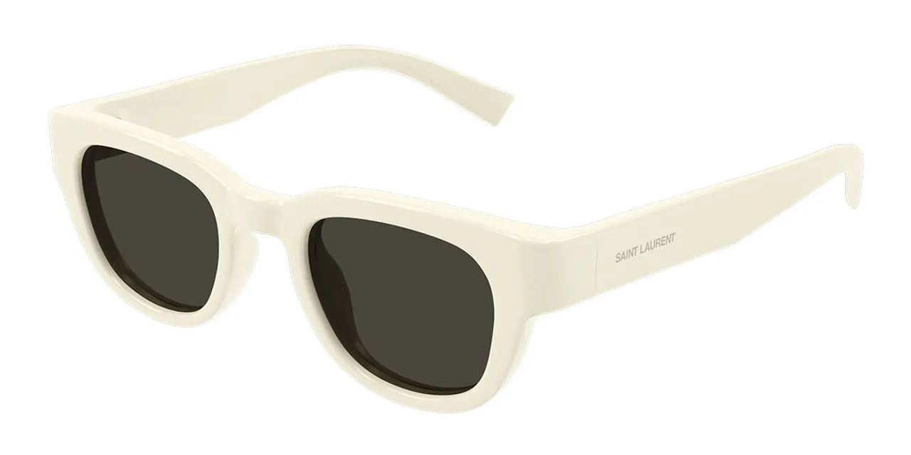 Saint Laurent SL 675 005 Men's Sunglasses White Size 46