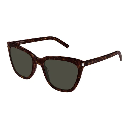 Saint Laurent , Slim Sunglasses ,Brown female, Sizes: