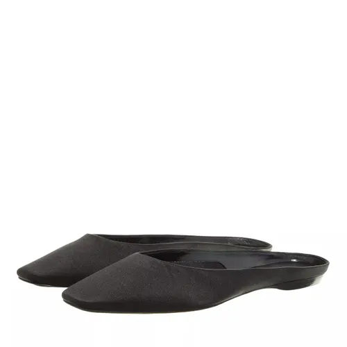 Saint Laurent Slipper & Mules - Lido Slippers Made Of Satin Crepe - black - Slipper & Mules for ladies