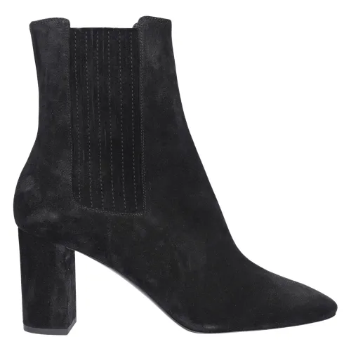 Saint Laurent , Sophisticated Heeled Boots ,Black female, Sizes: