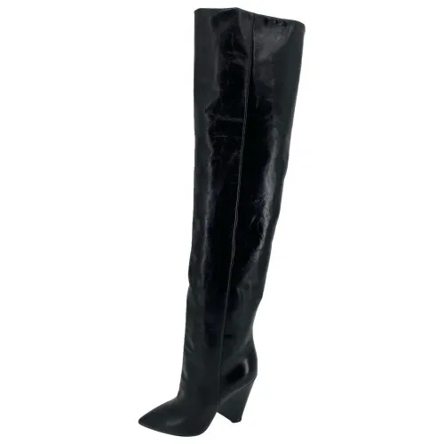 Saint Laurent , Sophisticated Over-the-Knee Boots ,Black female, Sizes: