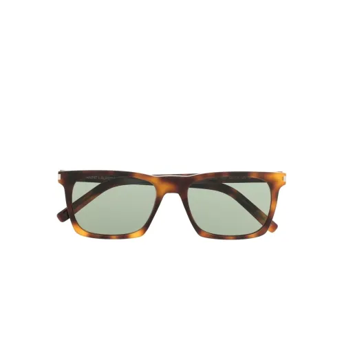 Saint Laurent , Sophisticated Square Frame Sunglasses for Women ,Brown female, Sizes:
