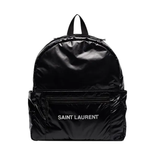 Saint Laurent , Stylish Backpack ,Black male, Sizes: ONE SIZE