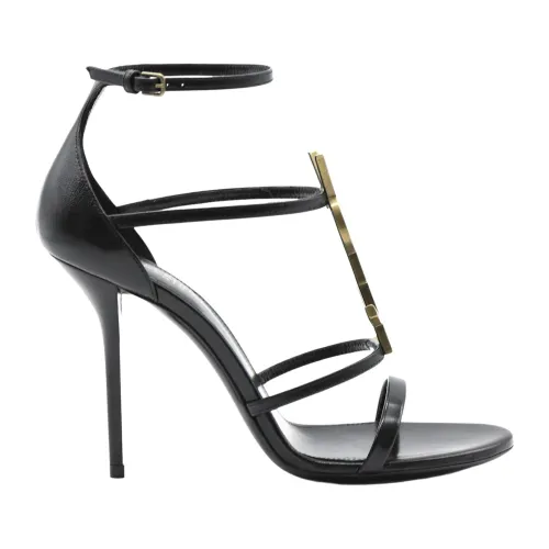 Saint Laurent , Stylish High Heel Sandals ,Black female, Sizes: