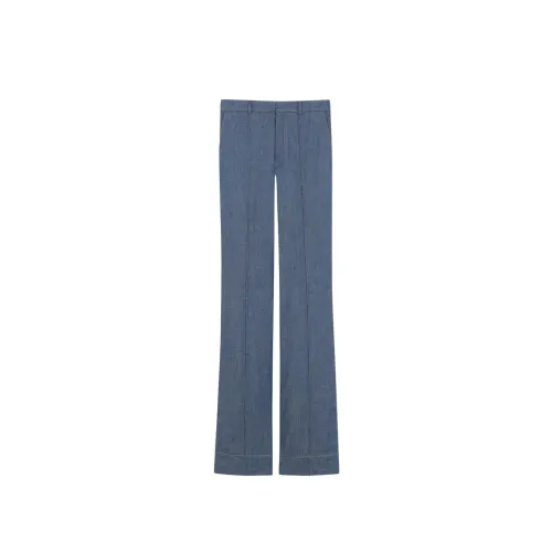 Saint Laurent , Wide Denim Jeans ,Blue female, Sizes: