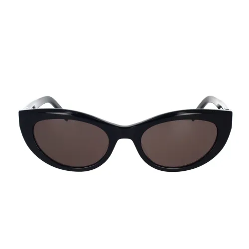 Saint Laurent , Womens Acetate Cat-Eye Sunglasses ,Black female, Sizes: