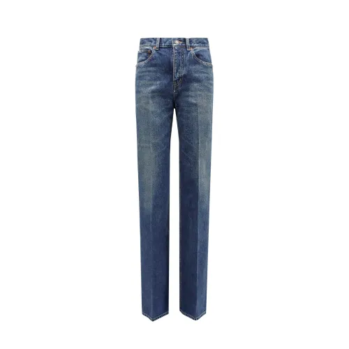 Saint Laurent , Women's Clothing Jeans Blue Ss24 ,Blue female, Sizes: