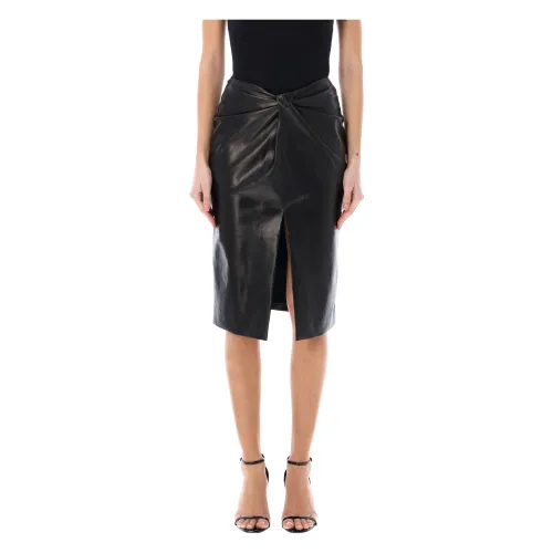 Saint Laurent , Womens Clothing Skirts Black Ss24 ,Black female, Sizes: