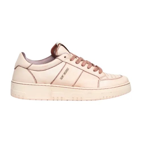 Saint Sneakers , Lobster Leather Tennis Club Sneakers ,Pink male, Sizes: