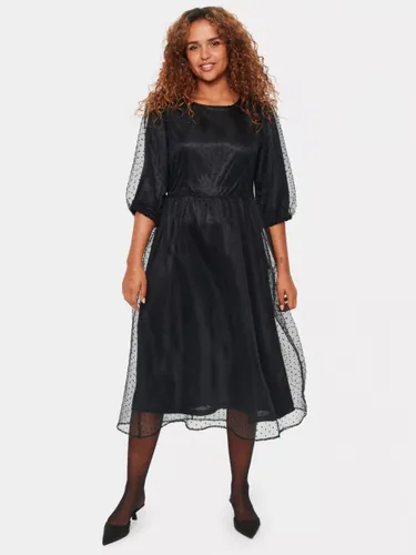 Saint Tropez Bikki Polka Dot Dress, Black - Black - Female