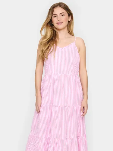 Saint Tropez Elmiko Spaghetti Strap Midi Dress - Pink Cosmos - Female