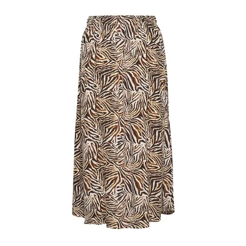 Saint Tropez , Tessasz Skirt Hot Fudge Zebra ,Multicolor female, Sizes:
