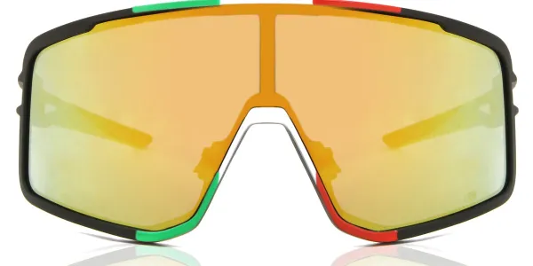 Salice 022 ITA NERO/RW GIALLO Men's Sunglasses White Size 140