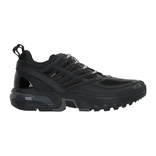 Salomon , Black Low-Top Sneakers with Rubber Details ,Black male, Sizes: