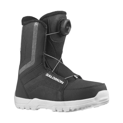 Salomon , Black/White Whipstar Boa Snowboard Boots ,Black unisex, Sizes: 19 EU, 20 EU, 21 EU, 17 EU, 18 EU