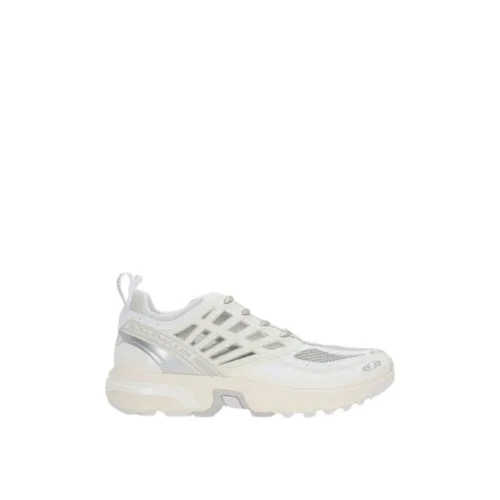 Salomon , Light Grey and White Low-Top Sneakers ,White female, Sizes: