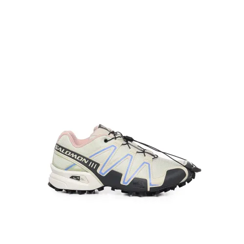 Salomon , Mesh Sneakers with Rubber Sole ,Beige female, Sizes:
