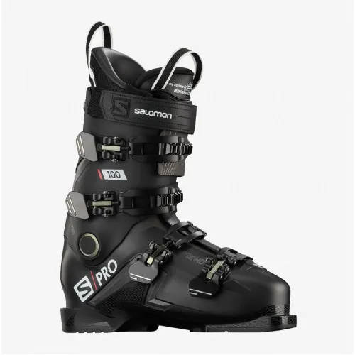 Salomon S Pro 100 Ski Boot: Black: 265 Size: 265, Colour: Black