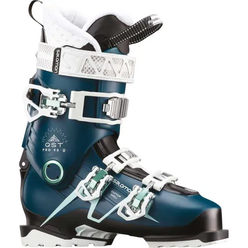 Salomon Womens QST Pro 90W Ski Boots: Blue: 26-26.5 Size: 26-26.5, Col