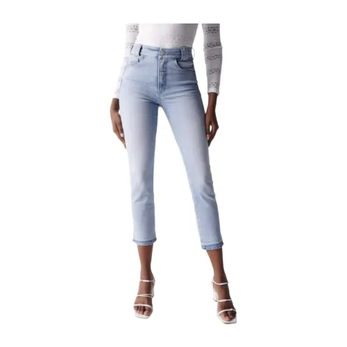 Salsa , Cropped Jeans ,Blue female, Sizes: