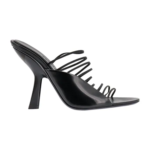 Salvatore Ferragamo , Black Leather High Heel Sandals Ss23 ,Black female, Sizes: