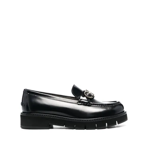 Salvatore Ferragamo , Black Moccasin Style Women`s Shoes ,Black female, Sizes: