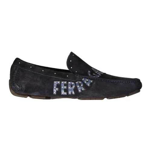 Salvatore Ferragamo , Blue Loafer Shoes ,Blue male, Sizes: