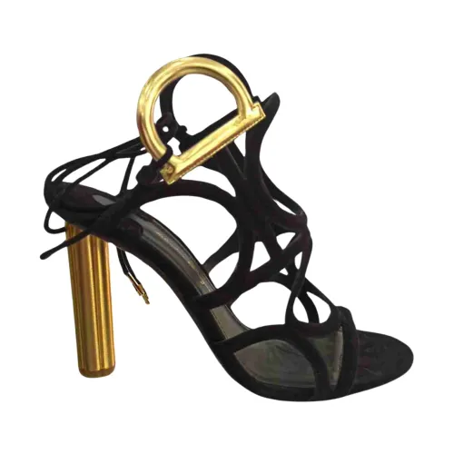Salvatore Ferragamo , Elegant Decolleté Shoes ,Black female, Sizes: