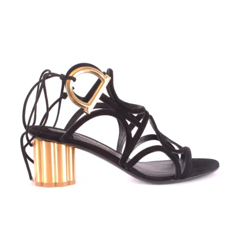 Salvatore Ferragamo , High Heel Sandals ,Black female, Sizes: